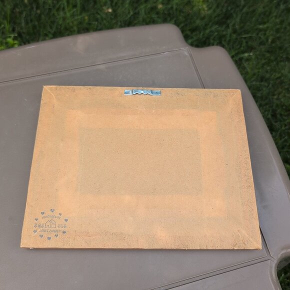 Vintage Needlepoint Framed Art Thank You For Daycare Provider - Picture 5 of 5